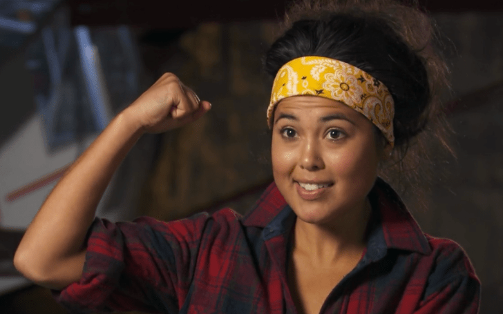 Ariel Tweto appearing in Total Wipeout.